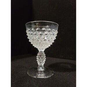 Hobnail Liquor Cocktail Glass Duncan & Miller Antique Clear Pressed